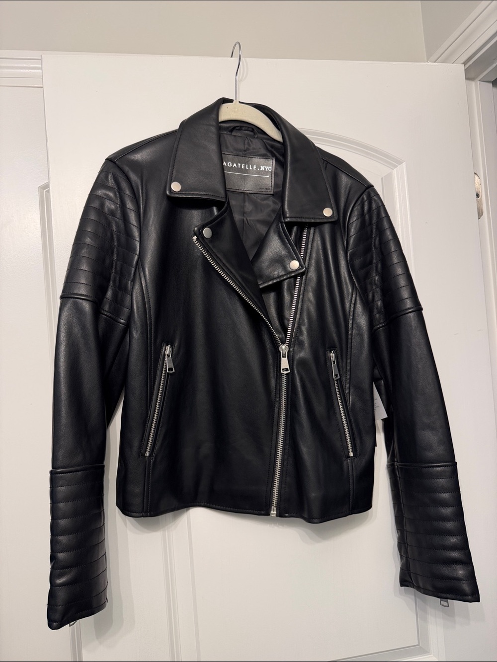 Bagatelle NYC faux leather jacket size L